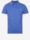 Basic Mesh Polo Shirt Blue
