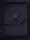 Slim Fit Shirt With Inlay Navy