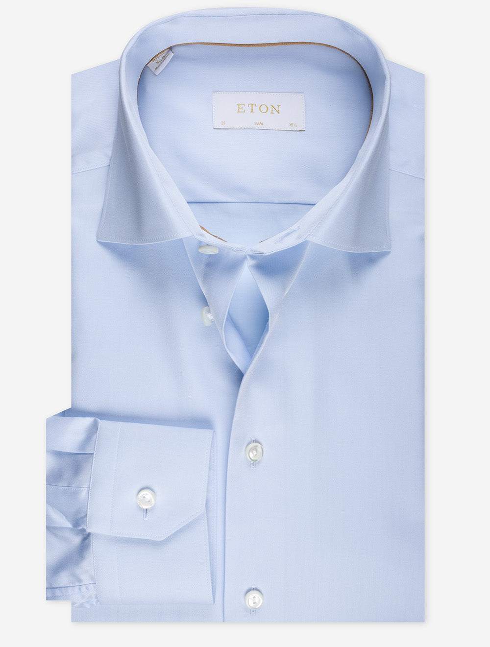 Eton Blue Elevated Twill Slim Fit Shirt