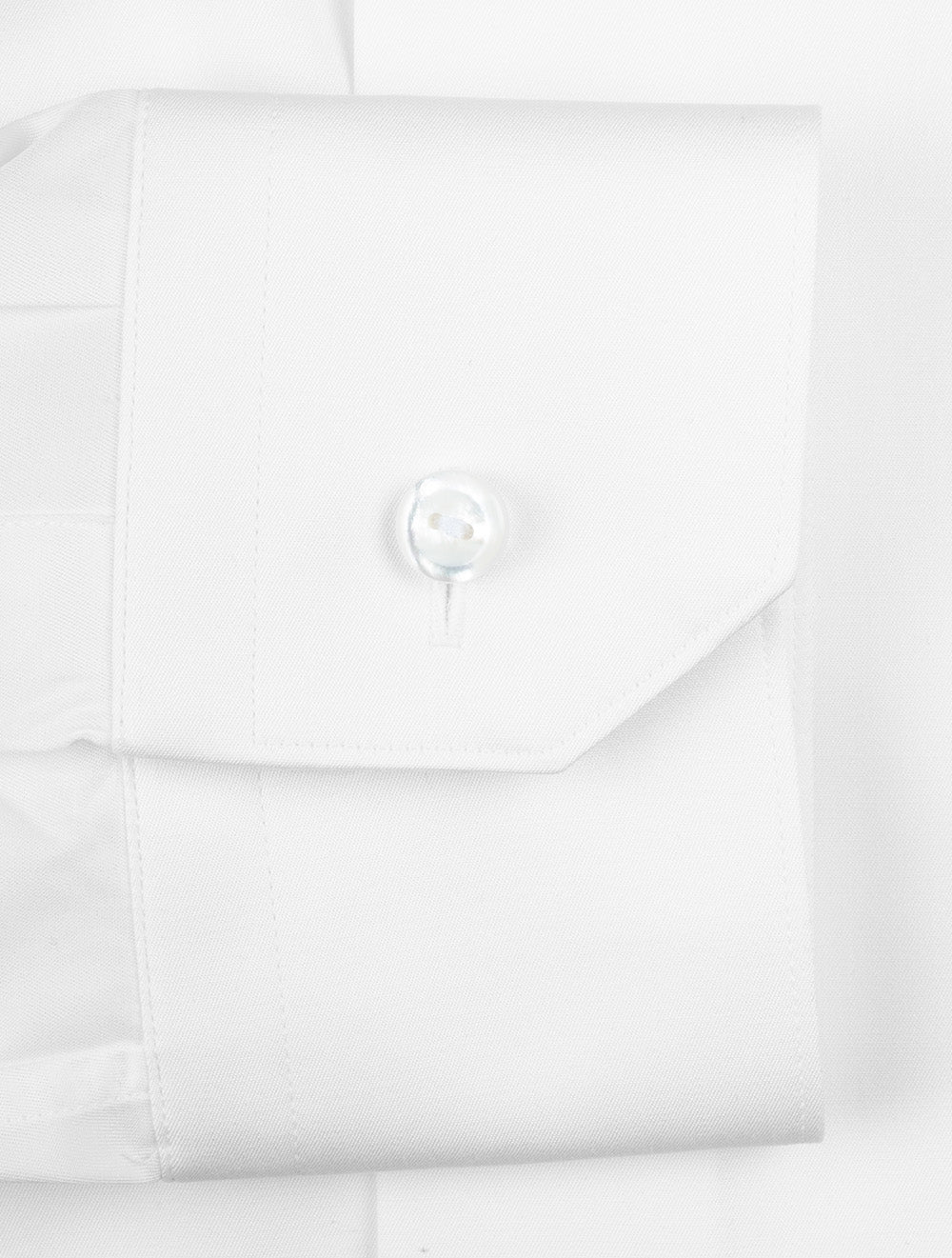 Slim Elevated Twill Shirt White