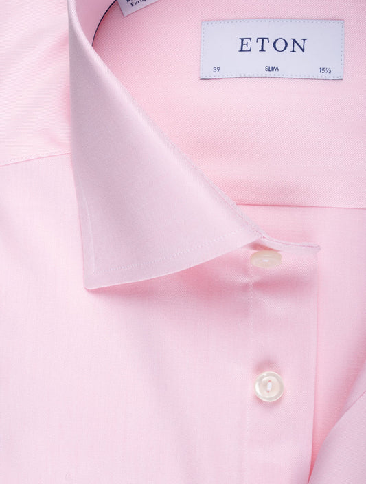 ETON Slim Business Shirt Plain Pink