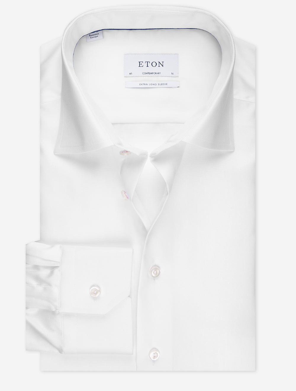 Eton White XL Sleeve Contemporary Fit Shirt | High Quality Men's Formal Shirts Collection Now in Louis Copeland & Sons Stores Eton White XL Sleeve Contemporary Fit Shirt | High Quality Men's Formal Shirts Collection Now in Louis Copeland & Sons Stores