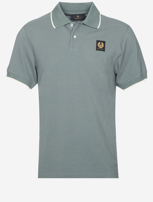 Tipped Polo Mineral Green