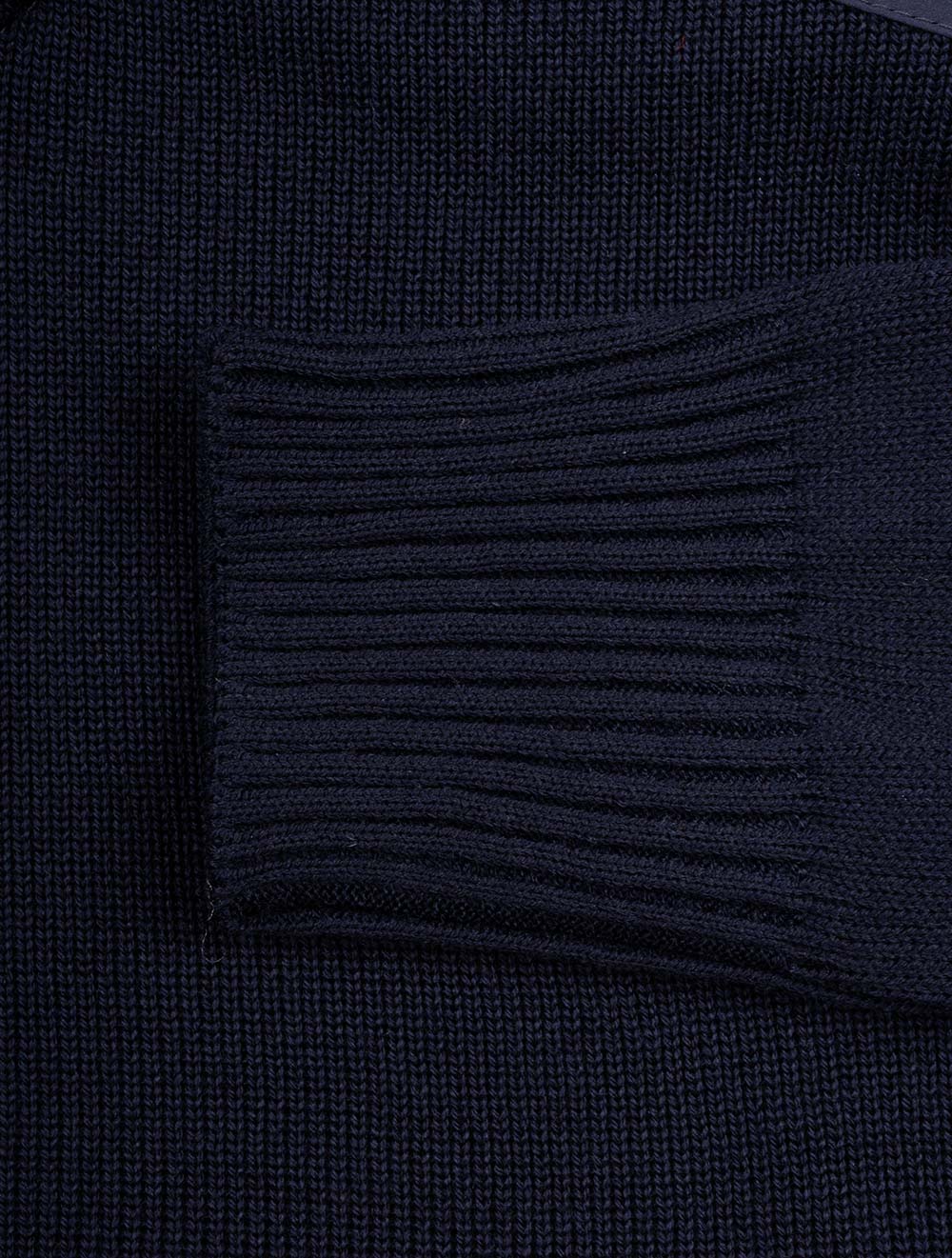 Zipped Pullover Navy