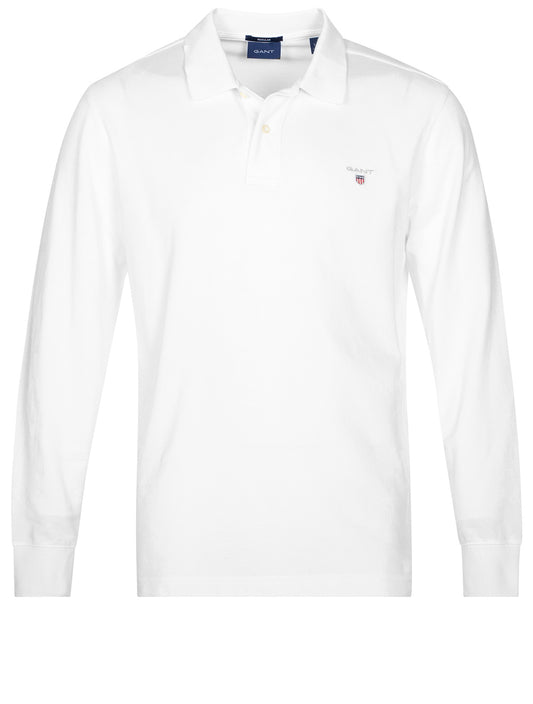 Original Long Sleeve Polo Shirt White