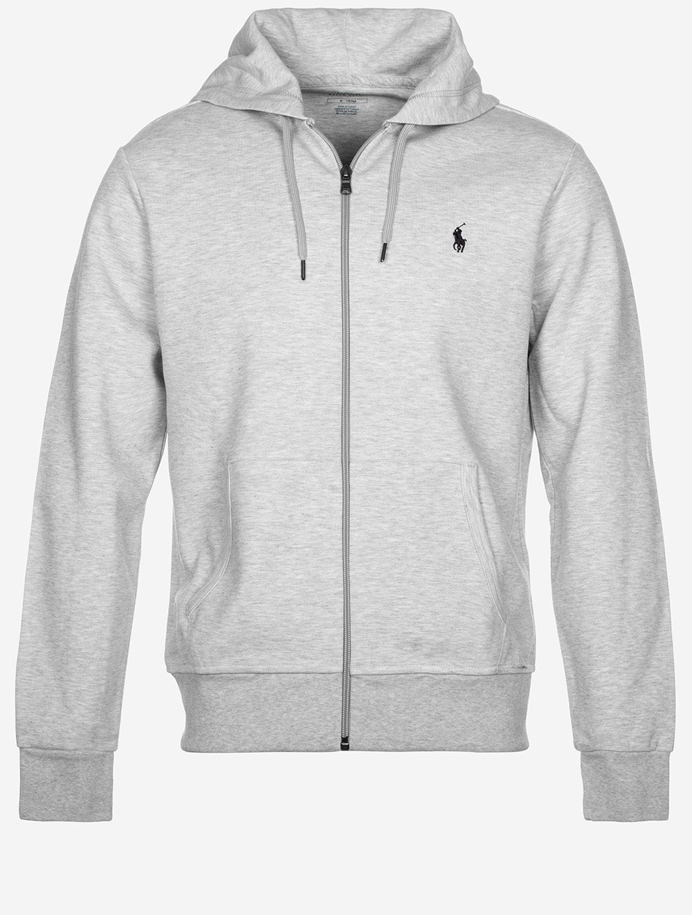 Ralph Lauren Double-Knit Full-Zip Hoodie Grey | Men's Hoodie at