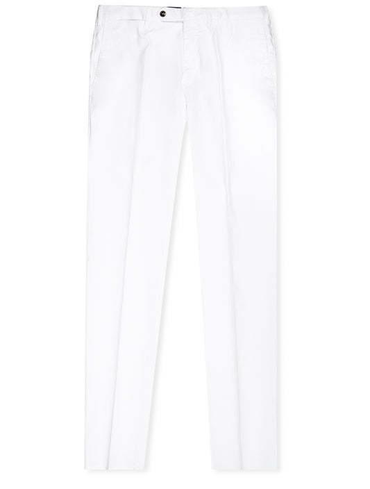 Light Stretch Gabardine Trouser White