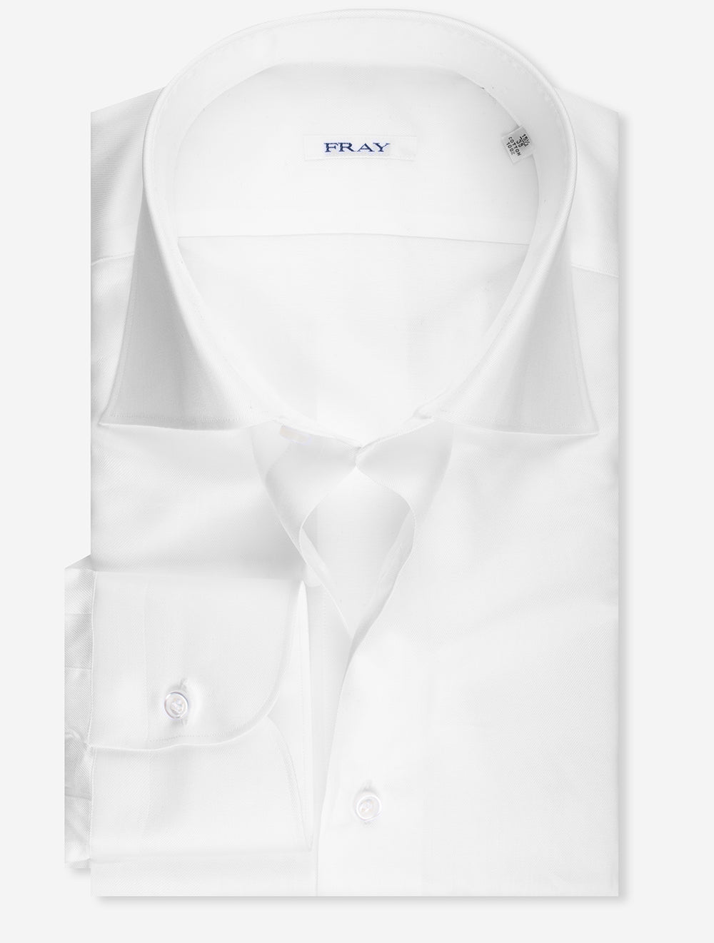 Fray Plain Formal Shirt White | High Quality Men