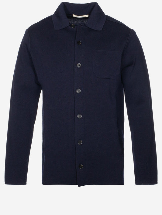 Knitted Overshirt Blue