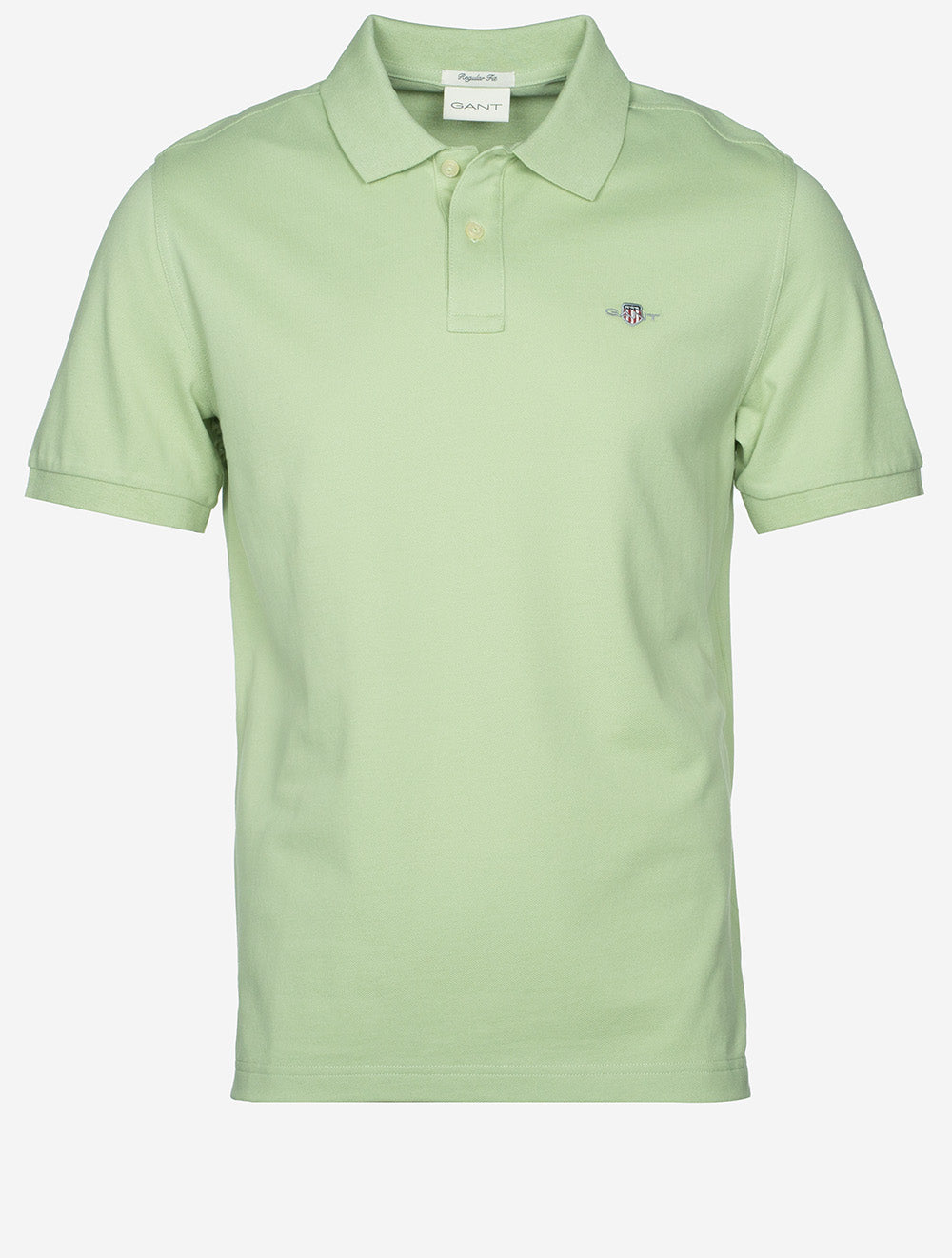 GANT Regular Shield Shirt Sleeve Piqué Polo Apple Green Men's