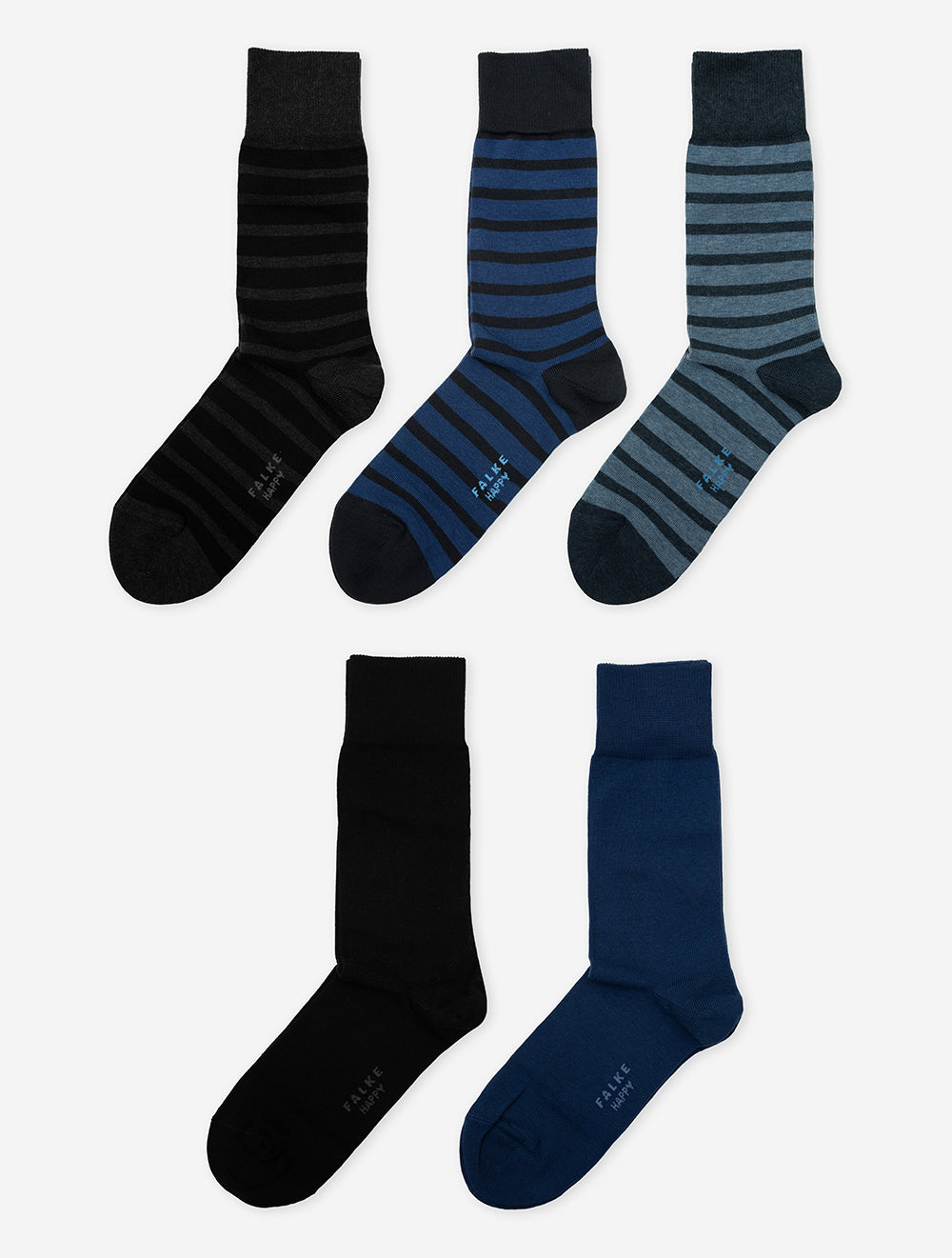 Falke Happy Box 5 Piece Black/blue – Louis Copeland