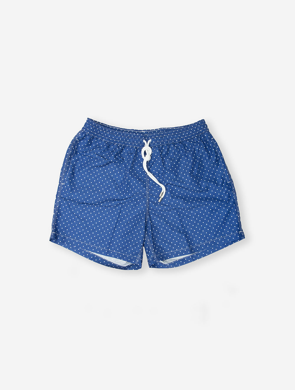 Navy Blue Spotted Boardshorts Louis Copeland Polka Dot Swimwear