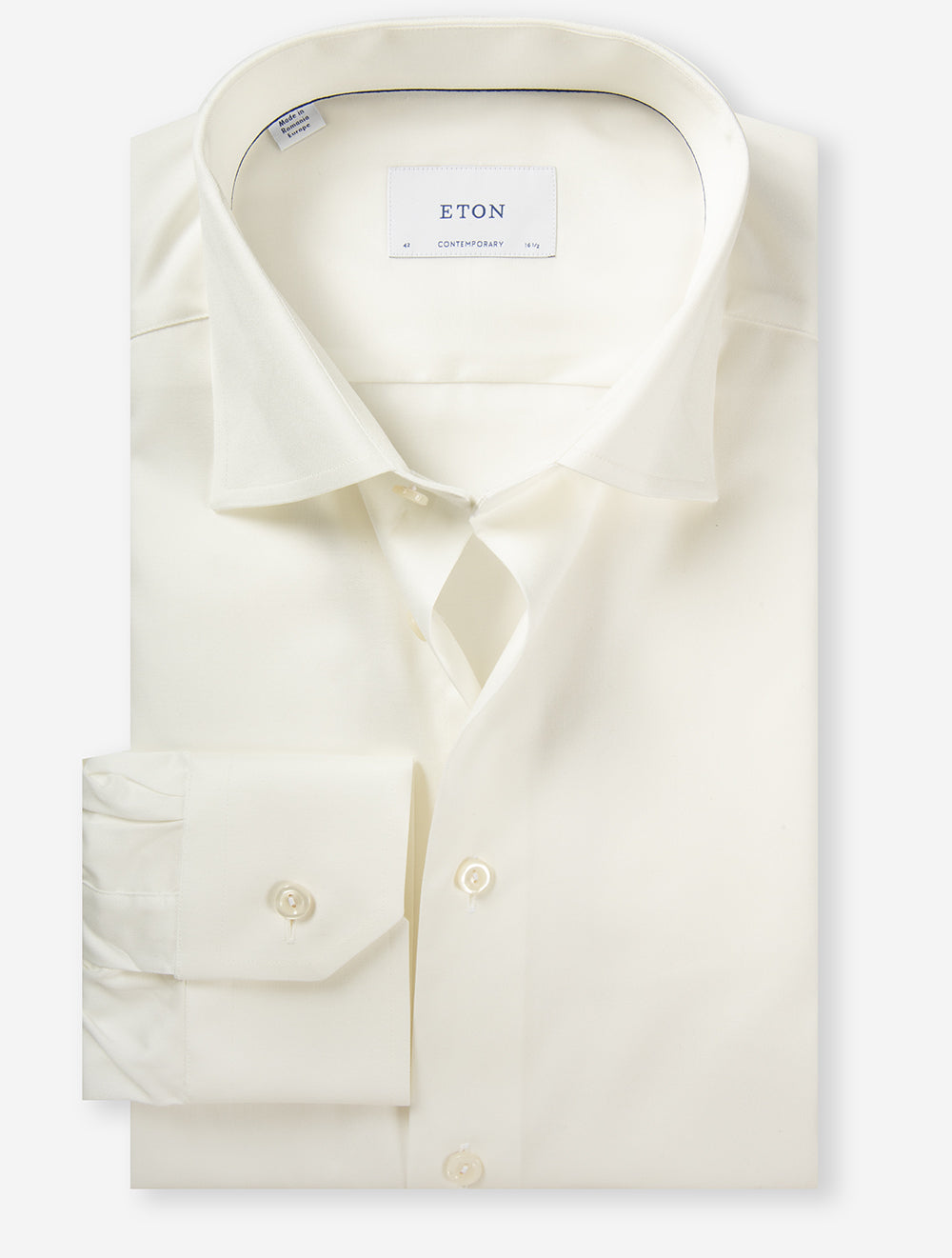 ETON Contemporary Business Shirt Plain-Off White | Men's Dress Shirt at  Louis Copeland & Sons