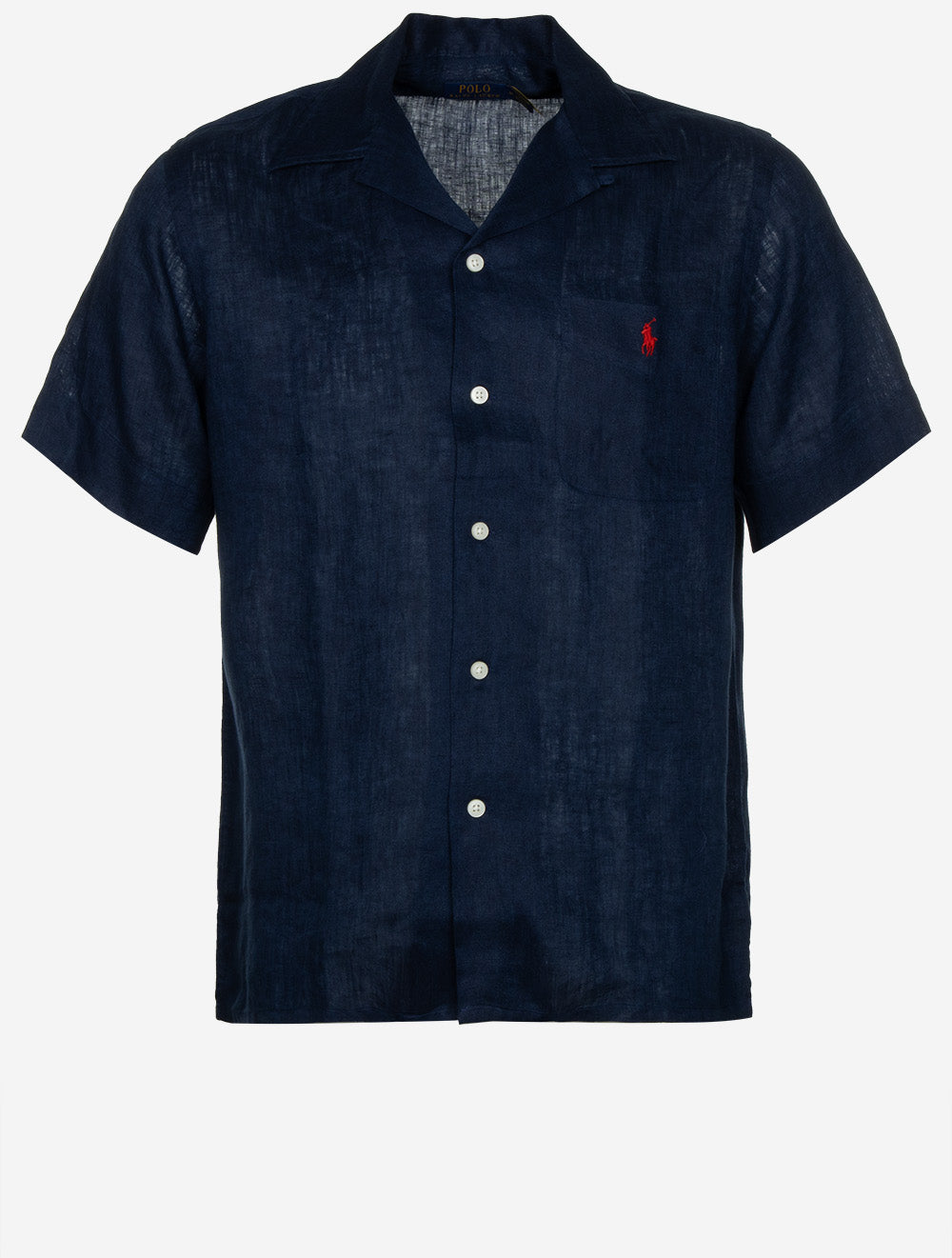 Polo Ralph Lauren Linen Short Sleeve Camp Shirt Navy | Luxury Polo Ralph Lauren Linen Short Sleeve Camp Shirt Navy | Luxury