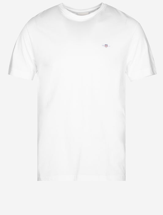 GANT Regular Shield Short Sleeve T-Shirt White