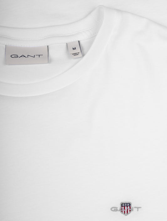 GANT Regular Shield Short Sleeve T-Shirt White
