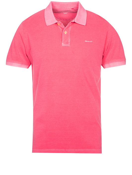 Sunfaded Pique Short Sleeve Rugger Magenta Pink