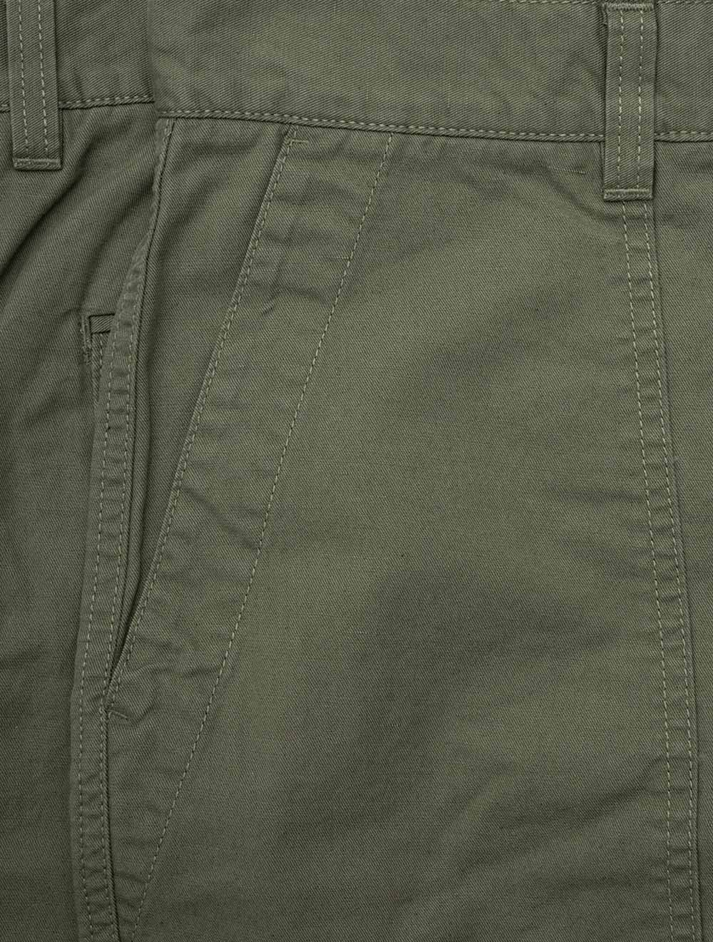 Regular Cotton Linen Surplus Shorts Four Leaf Clover