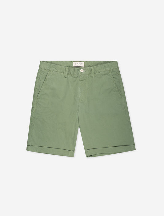 GANT Regular Sunfaded Shorts Kalamata Green