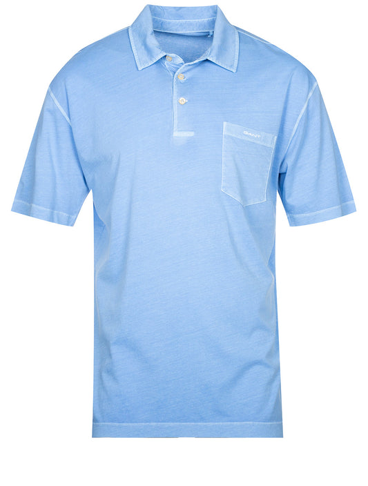 Solid Sunfaded Jersey Short Sleeve Rugger Gentle Blue