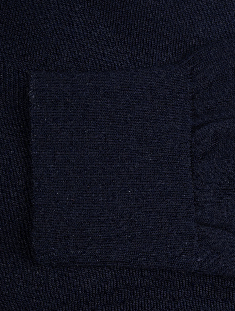 Summer Wool Half Zip Sweater Navy
