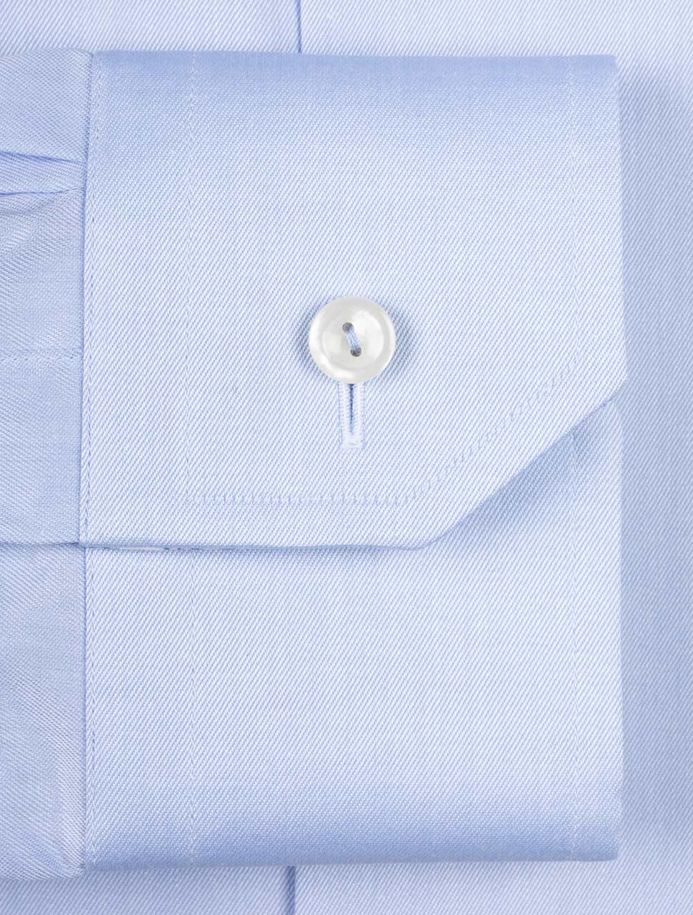 Contemporary Plain W/Inlay Formal Shirt Blue