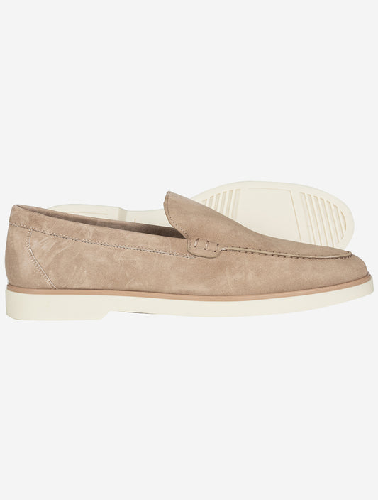 Suede Loafer Taupe