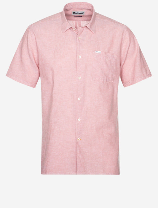 Nelson Short Sleeve Summer Shirt Pink Clay