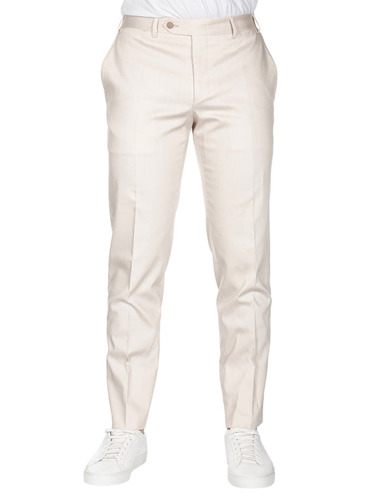 Formal Cotton Trouser Beige