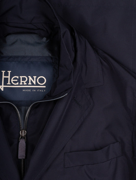 HERNO Outwear Jacket With Insert Navy