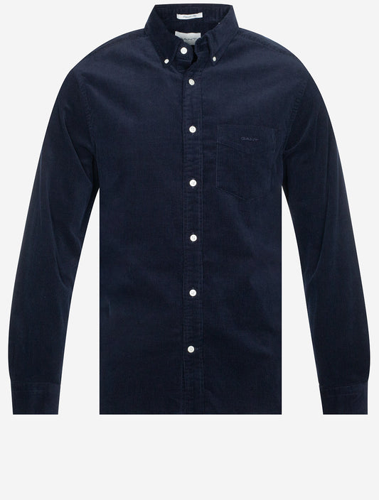 GANT Regular Corduroy Shirt Evening Blue