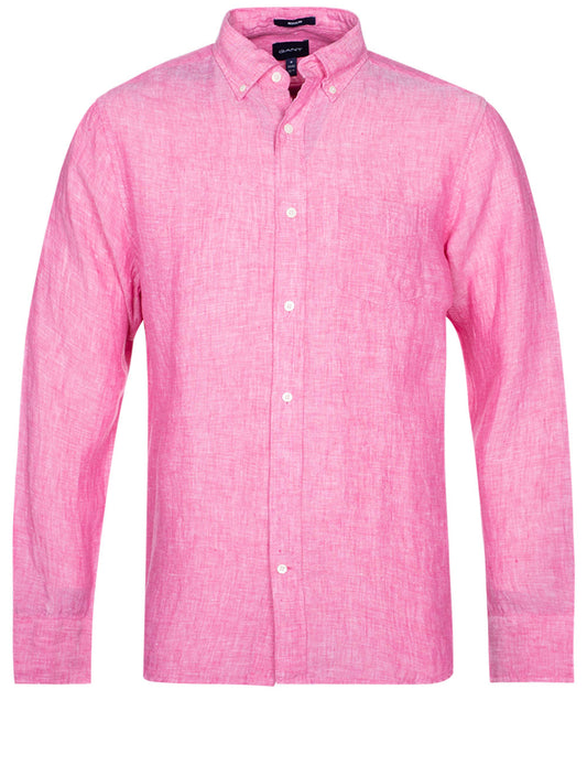 Regular Linen Shirt Perky Pink