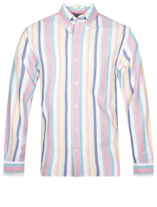 Regular Oxford Multi Stripe Shirt Multicolor