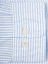 Regular Fit Oxford Banker Stripe Shirt Light Blue