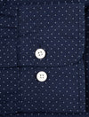 Regular Fit Micro Dot Poplin Shirt Evening Blue