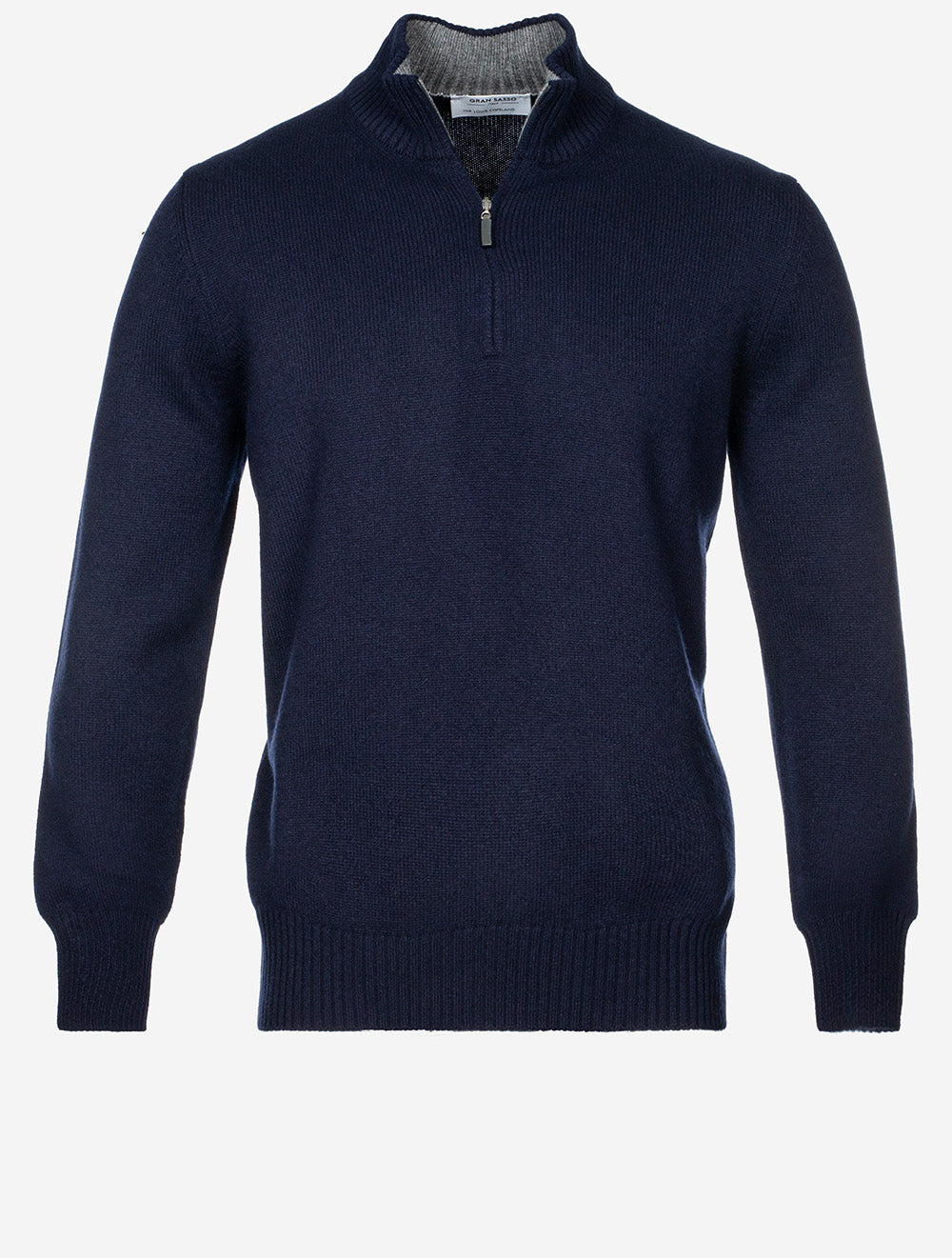 Pull demi-zip Gran Sasso bleu marine Tricots confortables pour