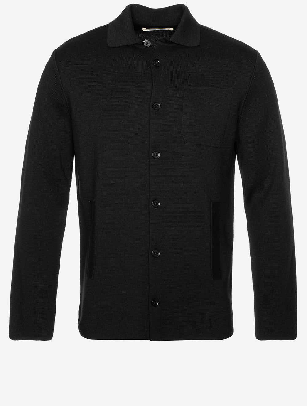 MAURIZIO BALDASSARI MILANO ウール混 ジャケット 46 Maurizio Baldassari Milano Stitch Overshirt Black | Stylish Men's
