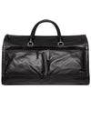 Orlando Leather Weekend Bag Black