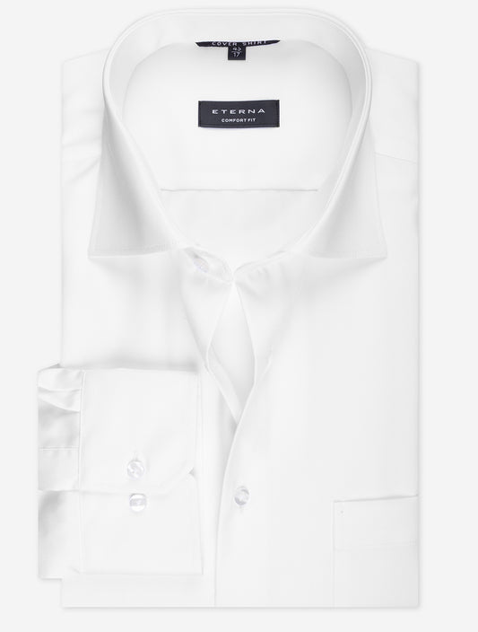 Plain Comfort Fit Shirt White
