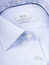 Comfort Fit Textured Shirt Light Blue