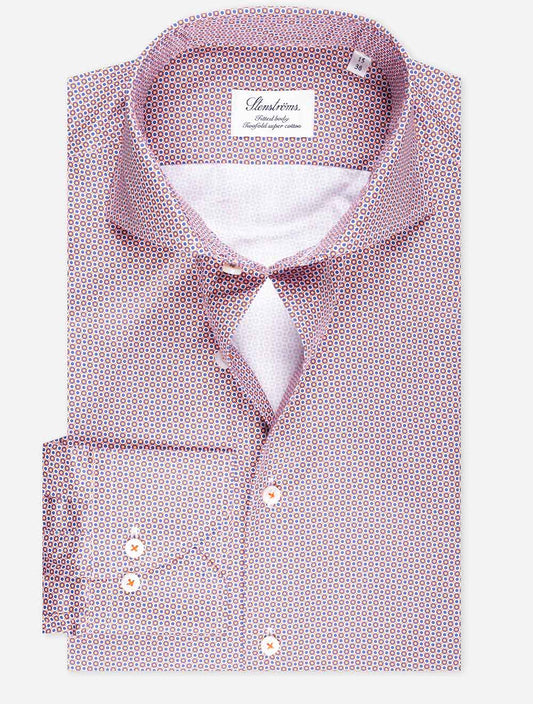 STENSTROMS Geometric Pattern Shirt Pink