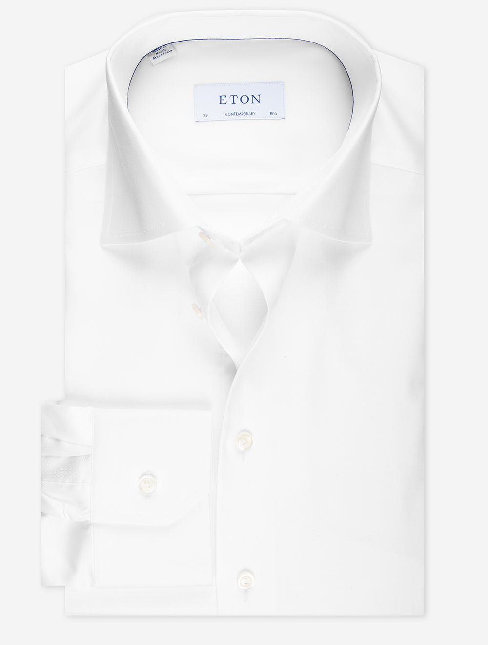Eton Twill Contemporary Shirt White | High Quality Men's Formal Shirts Collection Now in Louis Copeland & Sons Stores Eton Twill Contemporary Shirt White | High Quality Men's Formal Shirts Collection Now in Louis Copeland & Sons Stores