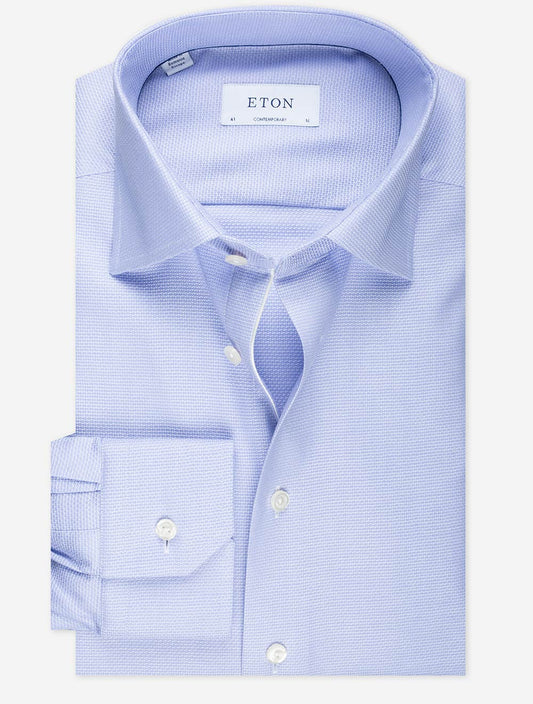 ETON Contemporary Pattern Shirt Blue