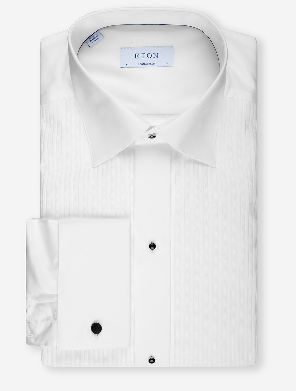 Eton Contemporary Fit Pleated Dress Shirt White | Stylish Men's Formal Shirts Now in Louis Copeland & Sons Stores Eton Contemporary Fit Pleated Dress Shirt White | Stylish Men's Formal Shirts Now in Louis Copeland & Sons Stores