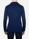 Cotton Knit Jacket Blue