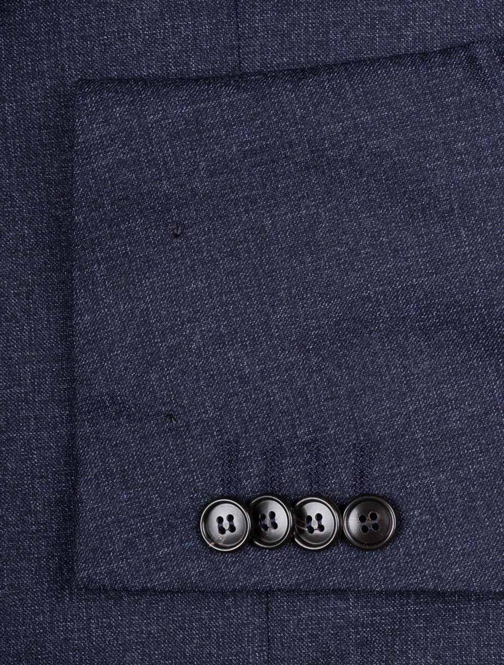 Navy Subtitle Patterned 2 Piece Lined Suit Navy
