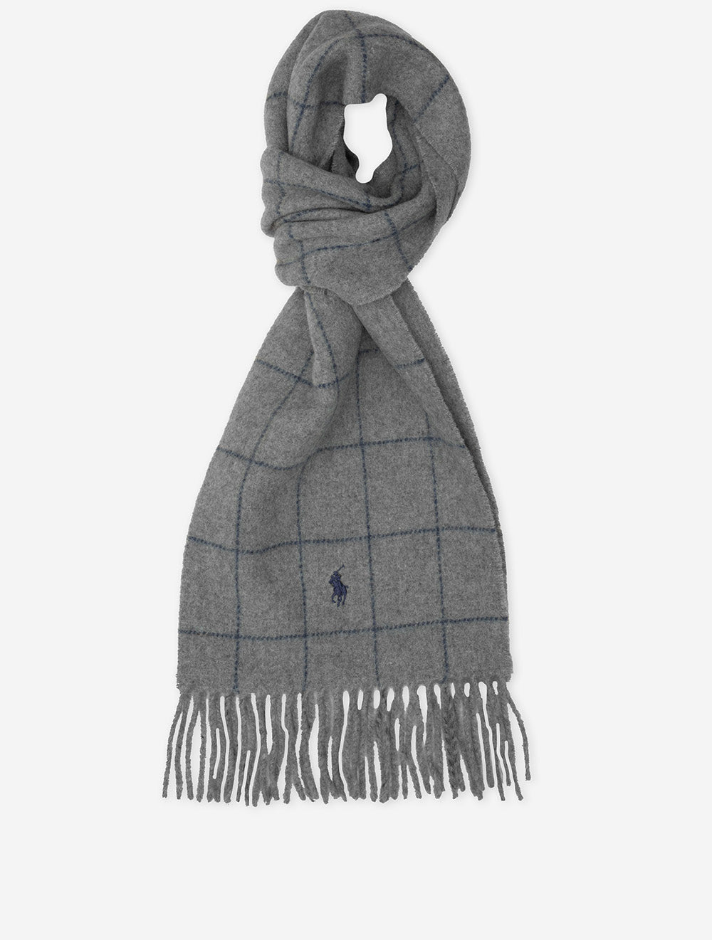 Ralph Lauren Windowpane Plaid Scarf Grey – Louis Copeland