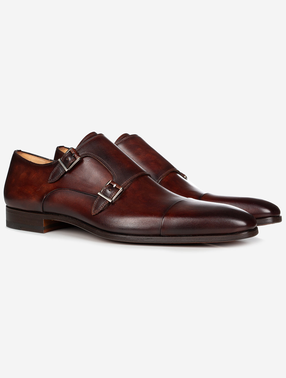Brown Magnanni Mens Shoes Sale Uk Magnanni Double Monk Shoe Brown