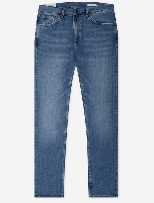 Regular Jeans Mid Blue Worn In