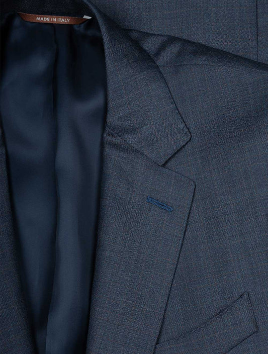Subtle Check Suit Blue